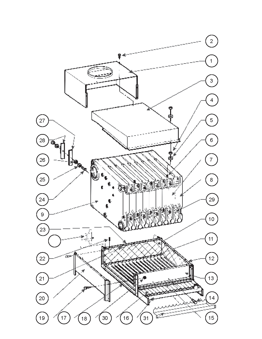 LGB-17 Section/Base Assembly Drawing